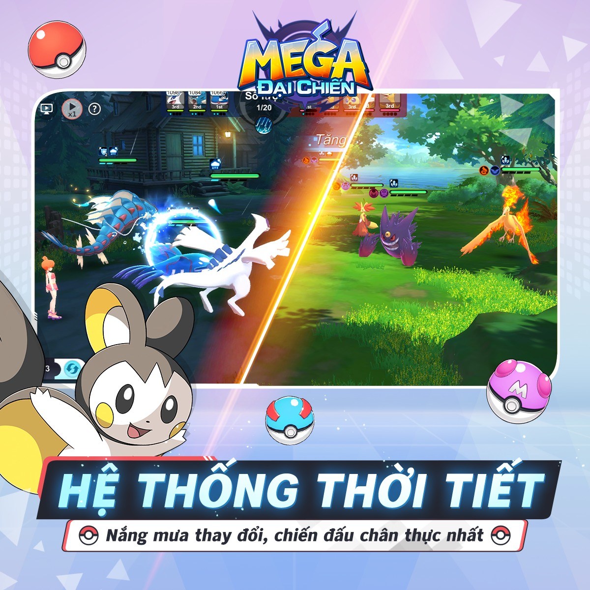 Mega Đại Chiến: Game Pokémon 3D Mới Với Tính Năng Giao Dịch Tự Do