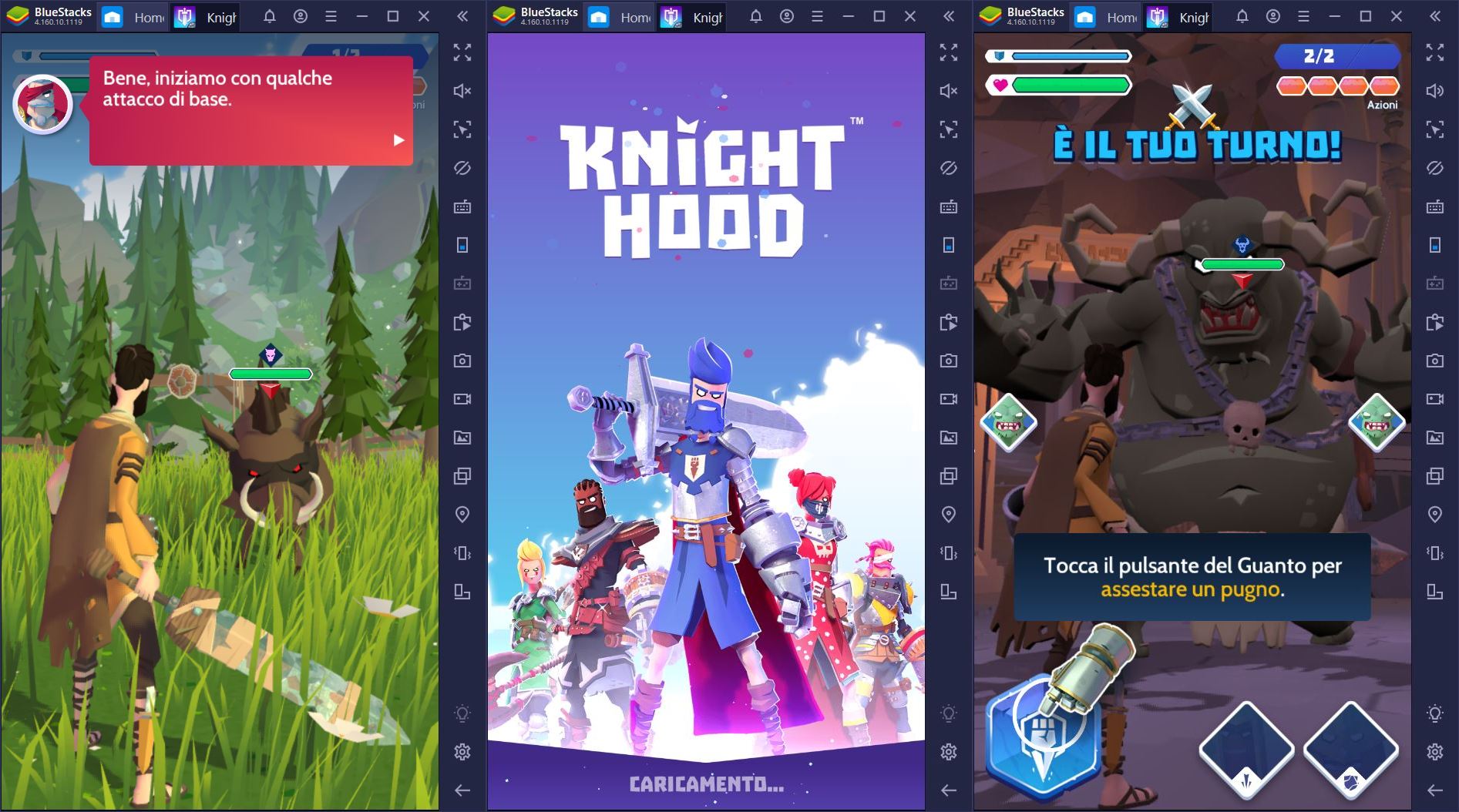Knighthood è disponibile con Bluestacks – Un fantasy RPG imperdibile!
