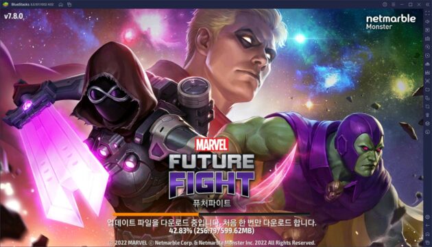 마블 퓨처파이트 신규 테마 업데이트, 인피니티 워치를 블루스택 10에서 만나봐요!