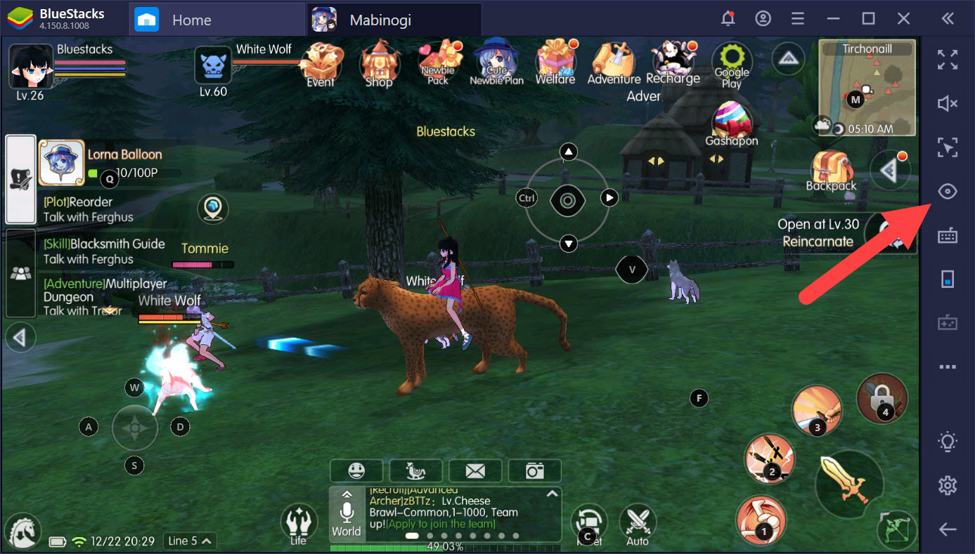 Thiết lập chơi Mabinogi-Fantasy Life tối ưu với Game Controls của BlueStacks