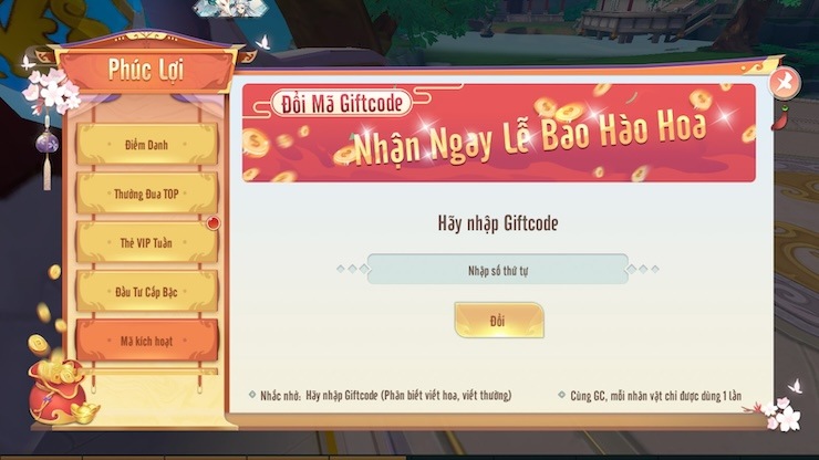 Nhận ngay gift code Mộng Kiếm Tiêu Dao mừng game ra mắt