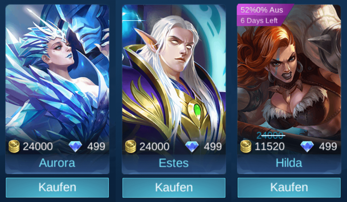 Mobile Legends: Bang Bang Guide zum Helden-Kauf