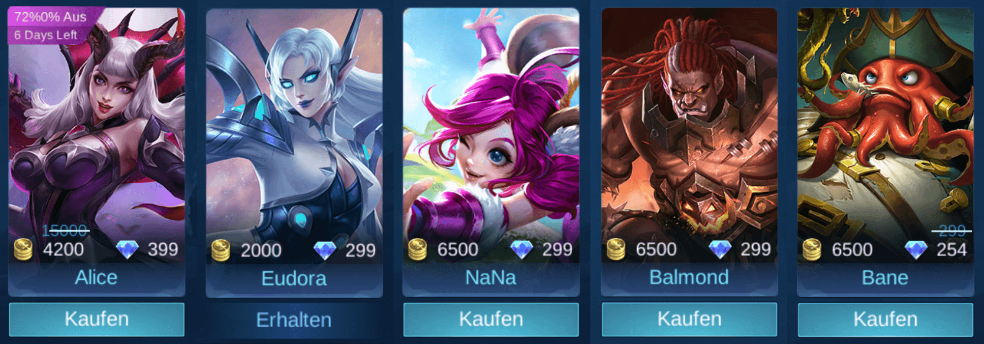 Mobile Legends: Bang Bang Guide zum Helden-Kauf