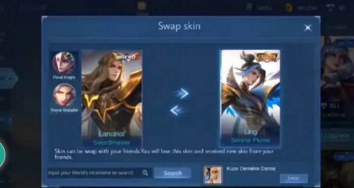 Mobile Legends có thể thêm tính năng hoán đổi skin trong tương lai