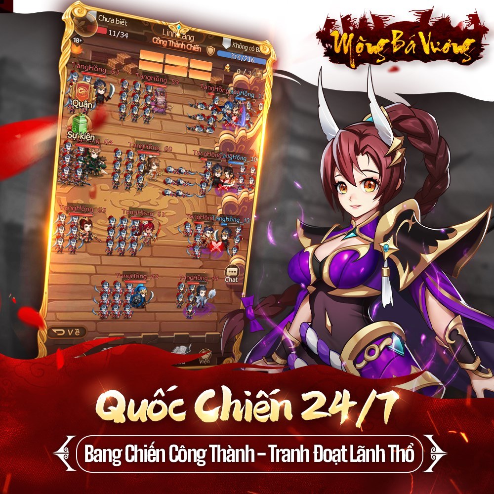 Mộng Bá Vương: Game mobile thẻ tướng mới sắp phát hành