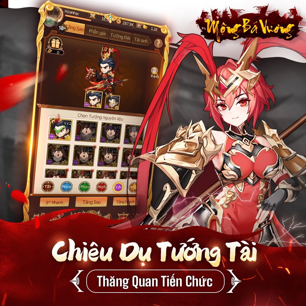 Mộng Bá Vương: Game mobile thẻ tướng mới sắp phát hành