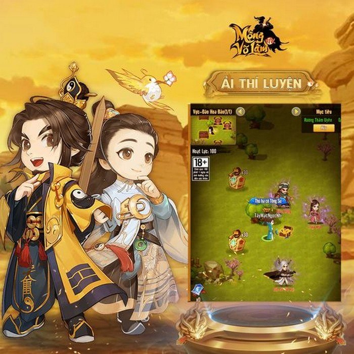 Mộng Võ Lâm AFK: Game đấu tướng kiếm hiệp ra mắt 15/7