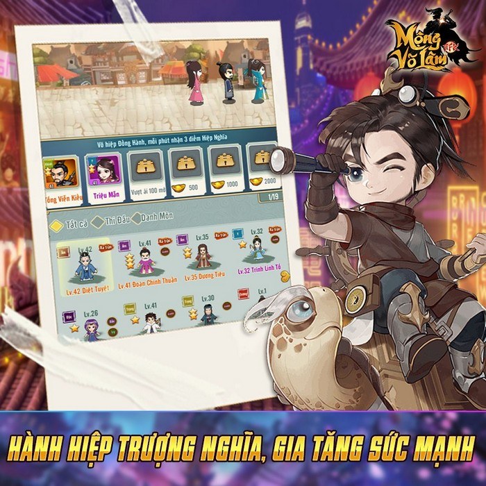 Mộng Võ Lâm AFK: Game đấu tướng kiếm hiệp ra mắt 15/7