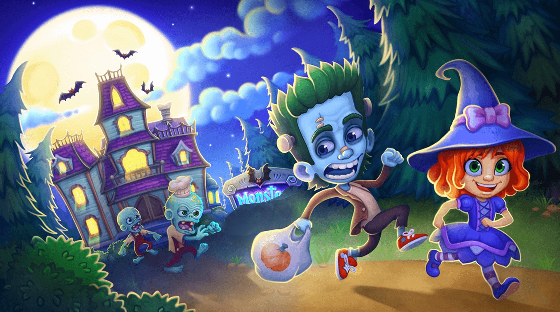 Monster Farm: Happy Halloween Game & Ghost Village