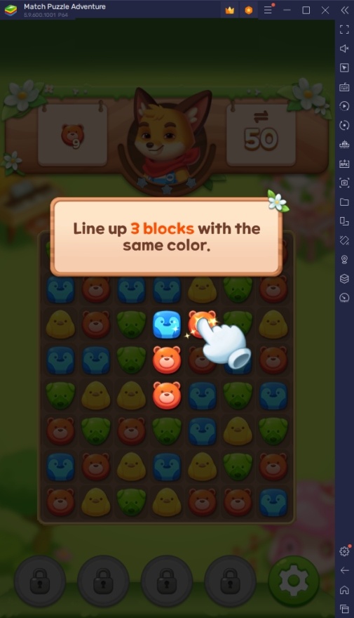 How to Play Match Puzzle Adventure on PC with BlueSacks