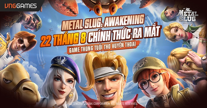 Metal Slug: Awakening - Những nội dung hấp dẫn hứa hẹn sẽ gây bão làng game Việt