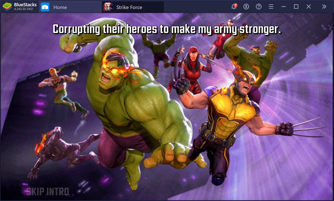 Hóa thân siêu anh hùng trong MARVEL Strike Force cùng BlueStacks