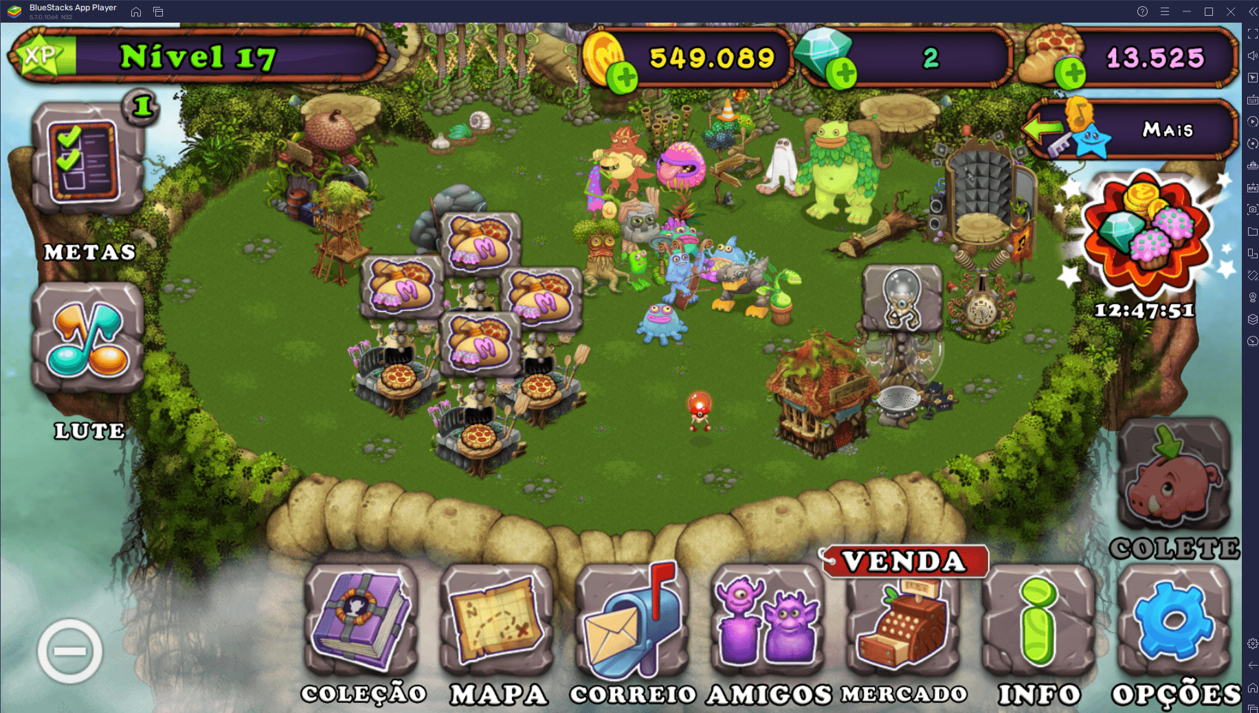 Como jogar My Singing Monsters no PC com BlueStacks