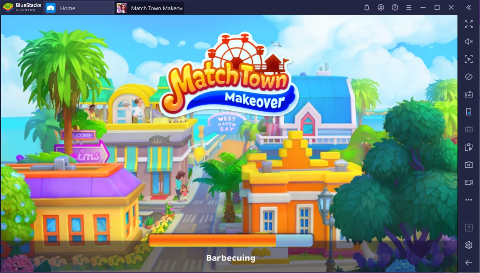 Play Match Town Makeover on PC with BlueStacks