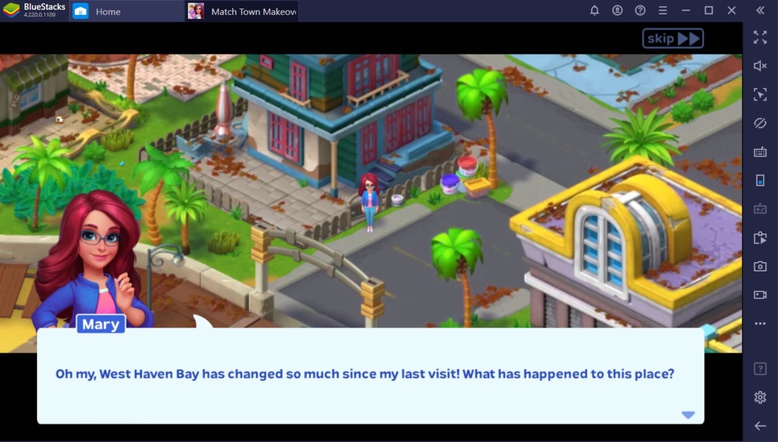 Play Match Town Makeover on PC with BlueStacks