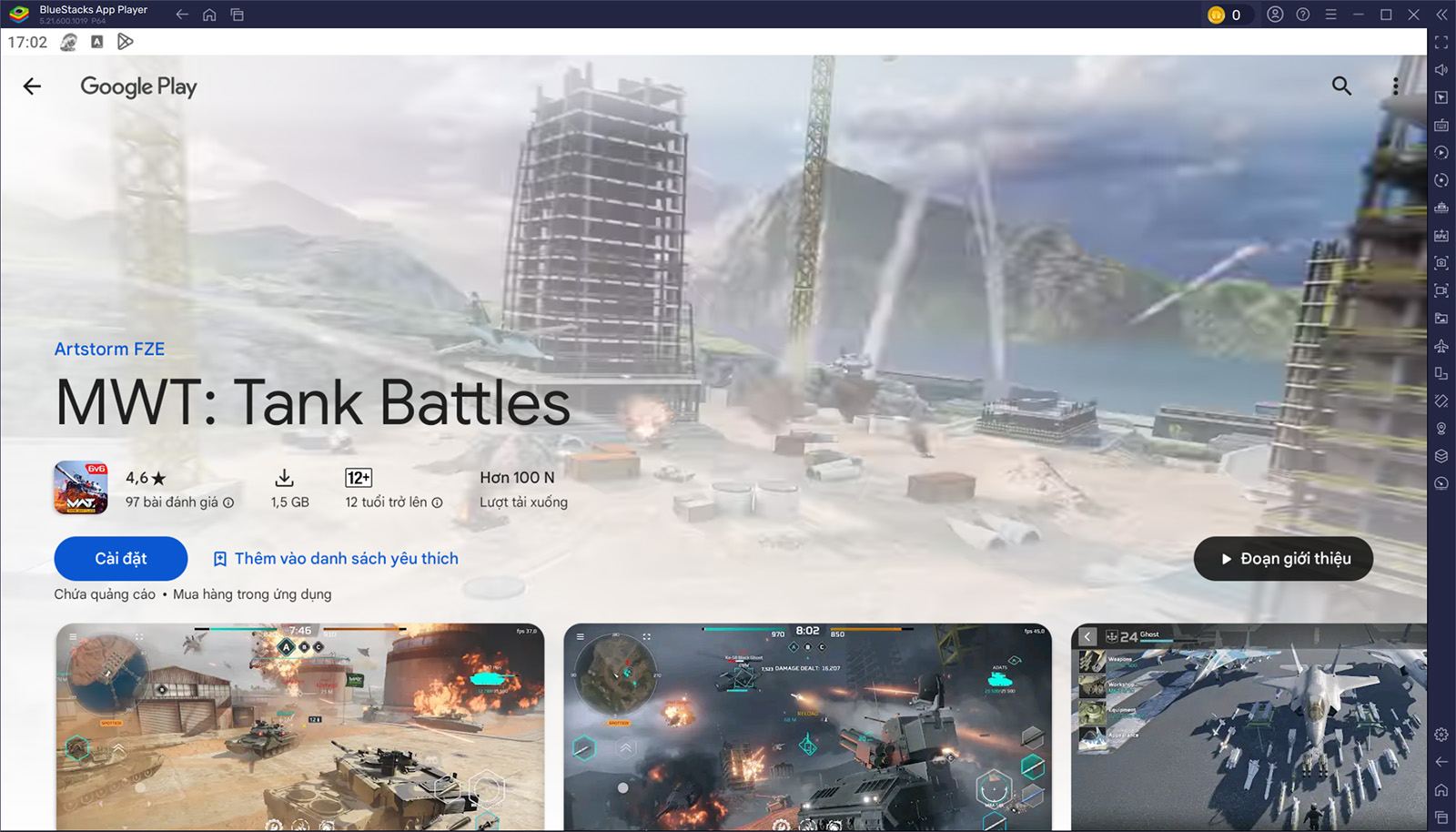 Cùng bắn xe tăng hoành tráng khi chơi MWT: Tank Battles trên PC cùng BlueStacks