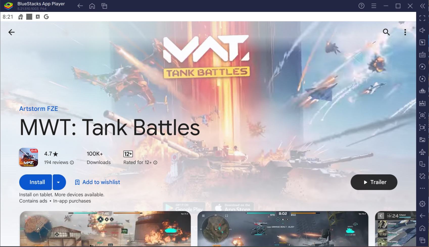 Cara Download Dan Memainkan Game MWT: Tank Battles di PC dengan BlueStacks!