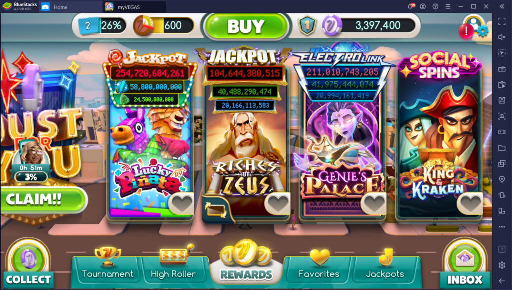 How to Play the myVEGAS Slots on PC with BlueStacks