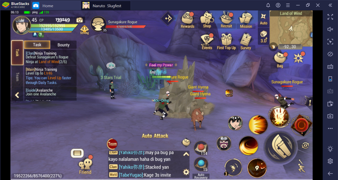 Ayo mainkan Naruto Slugfest dengan BlueStacks