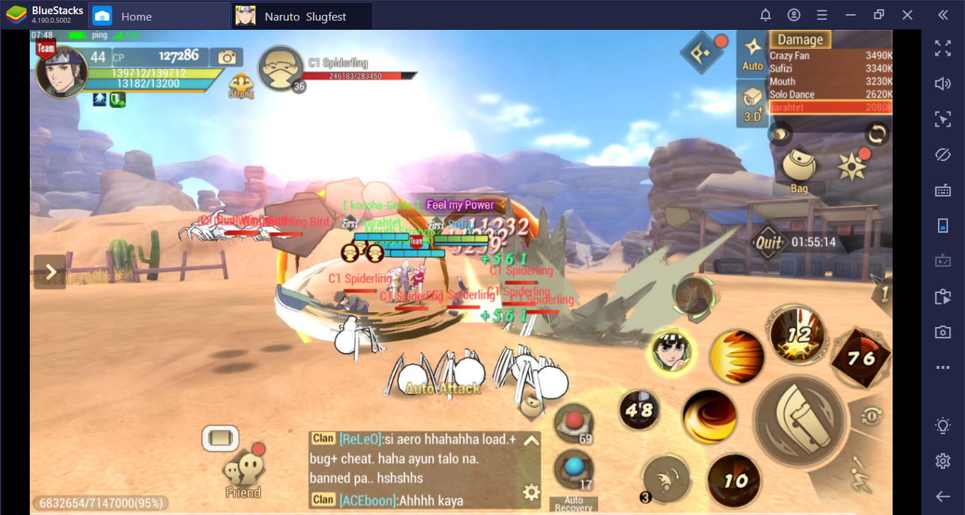 Ayo mainkan Naruto Slugfest dengan BlueStacks