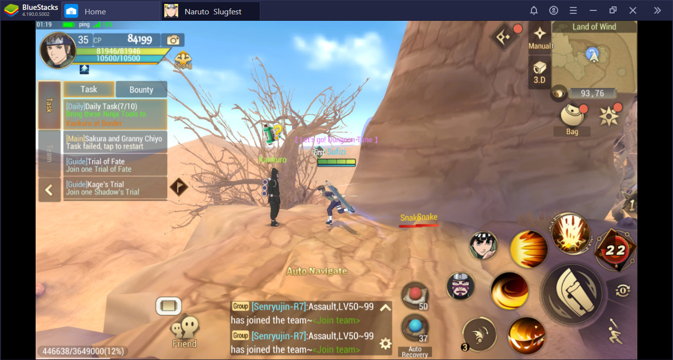 Ayo mainkan Naruto Slugfest dengan BlueStacks