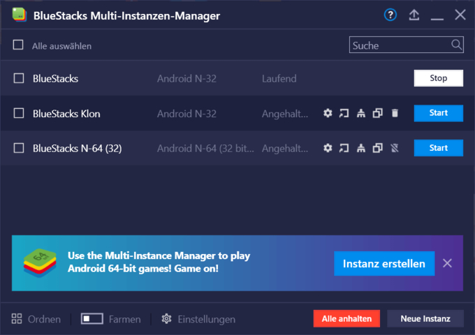 BlueStacks Version 4.200 – Spiele sowohl 64-Bit- als auch 32-Bit-Android-Spiele im selben Client