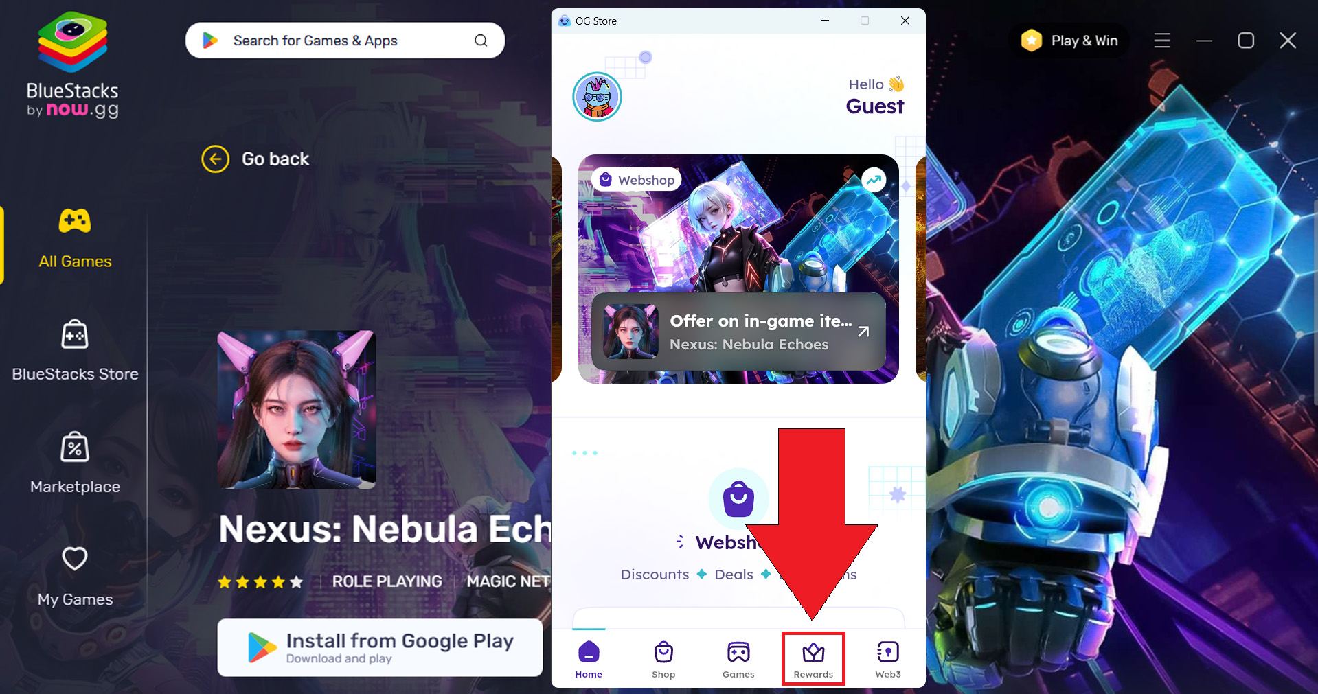Nexus: Nebula Echoes - Giftcode độc quyền dành riêng cho game thủ BlueStacks (tháng 6/2024)