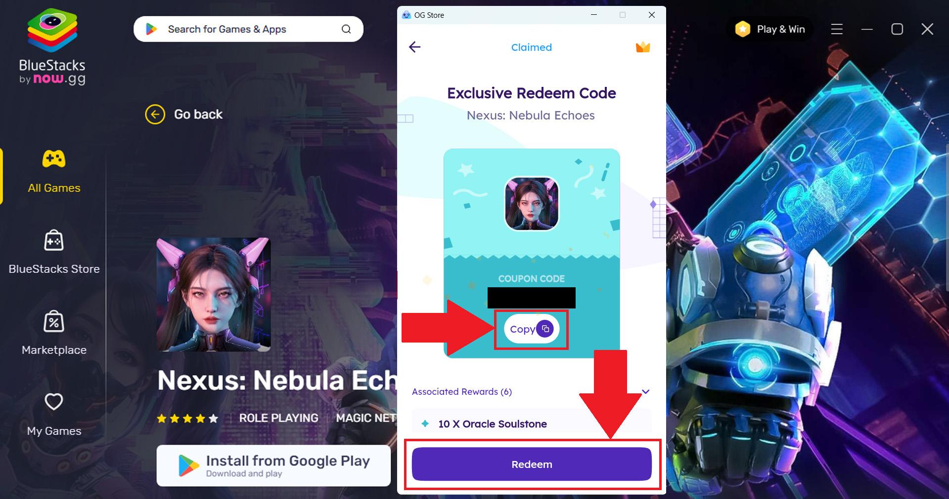 Nexus: Nebula Echoes - Giftcode độc quyền dành riêng cho game thủ BlueStacks (tháng 6/2024)