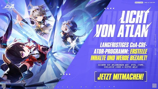 Das Magicpunk MMO Action RPG „Crystal of Atlan“ startet weltweit
