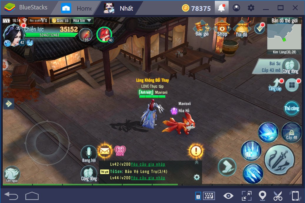 Hướng dẫn dùng Combo Keys chơi Nhất Kiếm Giang Hồ với BlueStacks