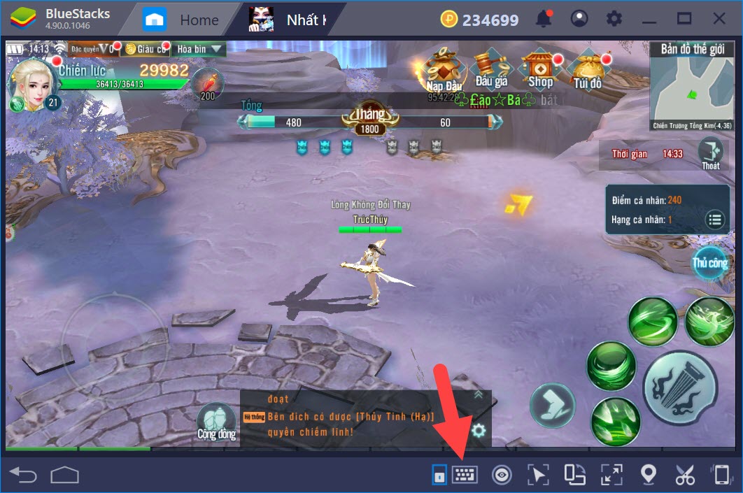 Thiết lập Game Controls khi chơi Nhất Kiếm Giang Hồ với BlueStacks