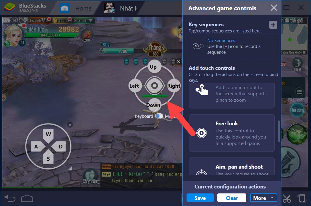 Thiết lập Game Controls khi chơi Nhất Kiếm Giang Hồ với BlueStacks