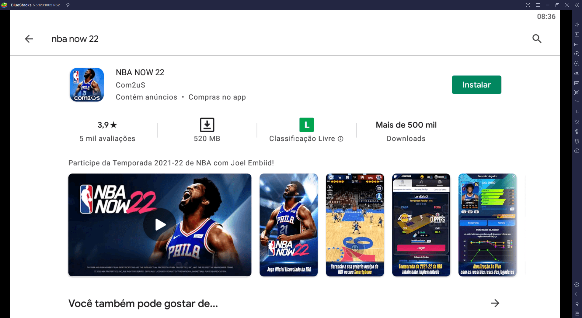 Como jogar NBA Now 22 no PC com BlueStacks