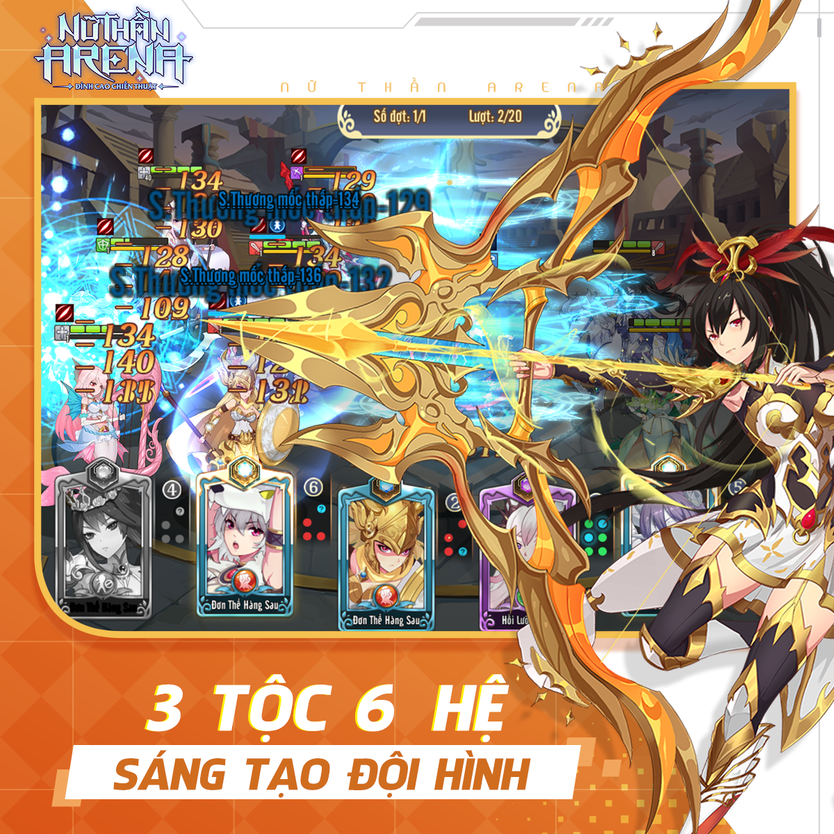 Nữ Thần Arena: Game đấu tướng với các nữ thần xinh đẹp lộng lẫy