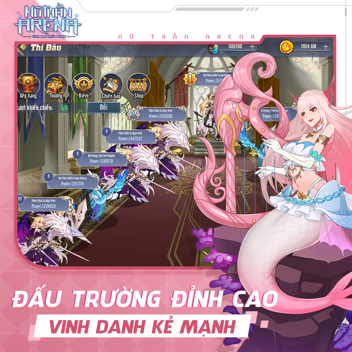 Nữ Thần Arena: Game đấu tướng với các nữ thần xinh đẹp lộng lẫy