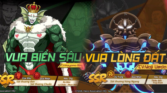 One Punch Man: The Strongest – Đội hình quái nhân “siêu mạnh” tiêu biểu