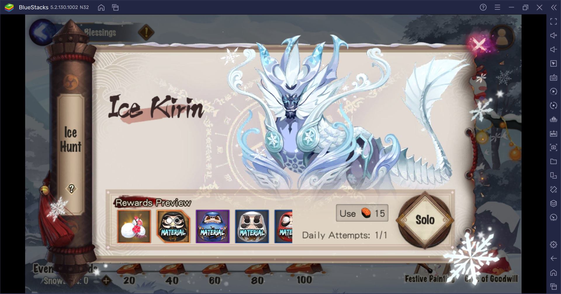 Penjelasan Event Snow Blessings di Onmyoji Global