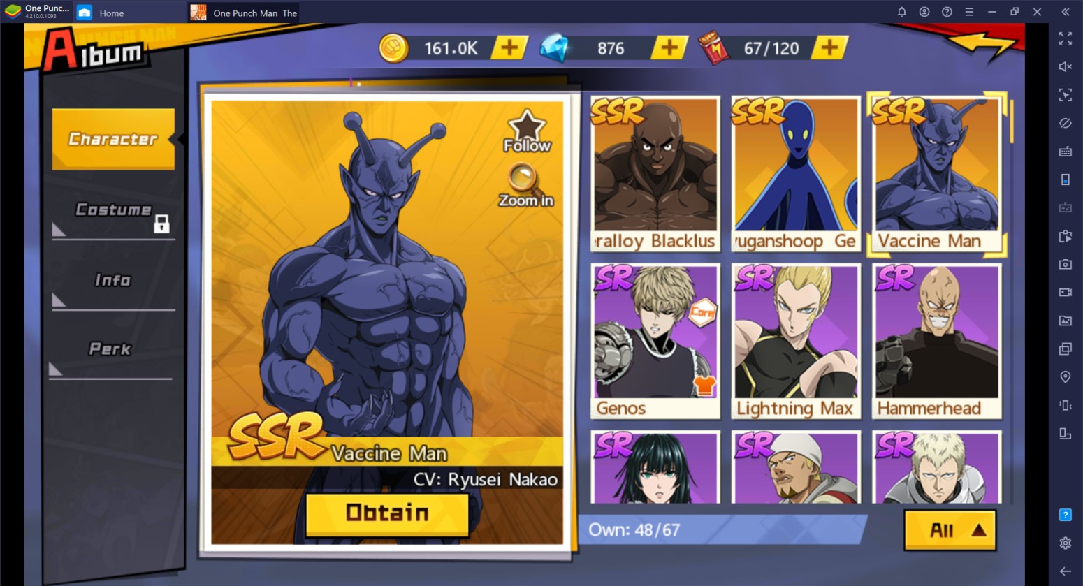 Where is my ONE PUNCH MAN: The Strongest UID and SID?