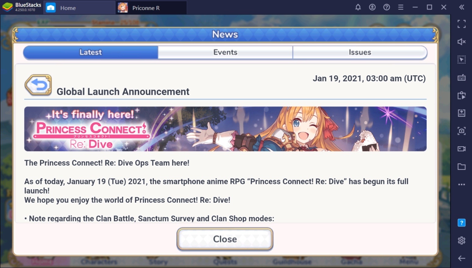 Princess Connect! Re:Dive phát hành bản quốc tế, tổ chức sự kiện hấp dẫn