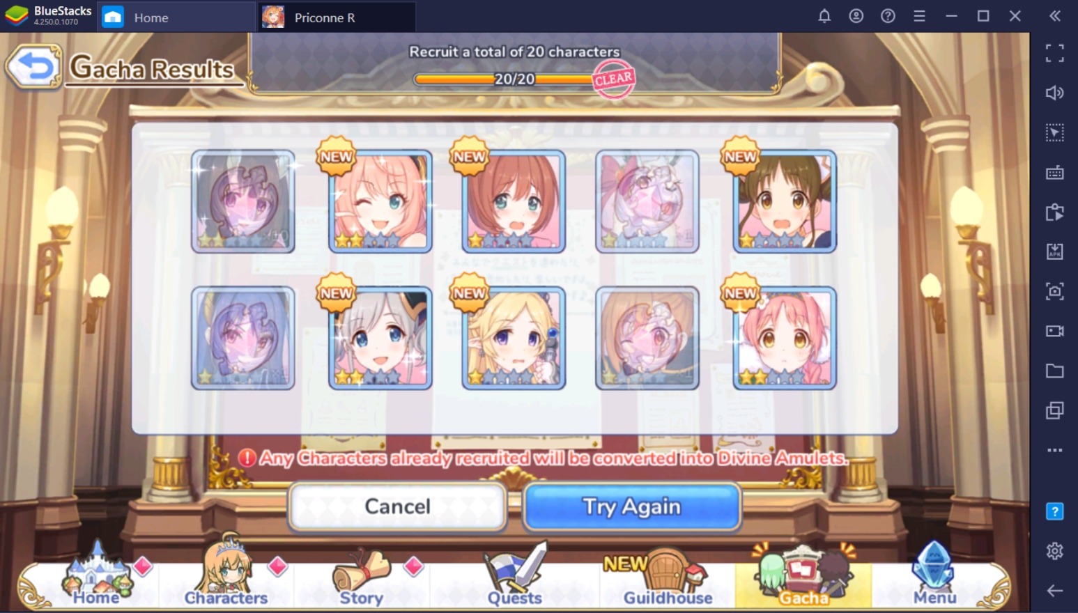 Princess Connect! Re: Dive Rerolling Guide on BlueStacks