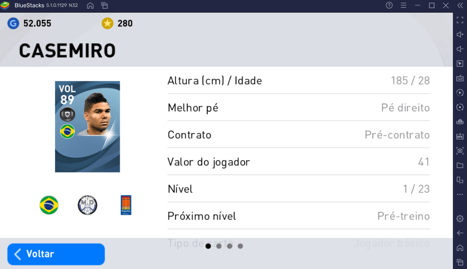 33 melhores jogadores no PES 2021 Mobile organizados por posição