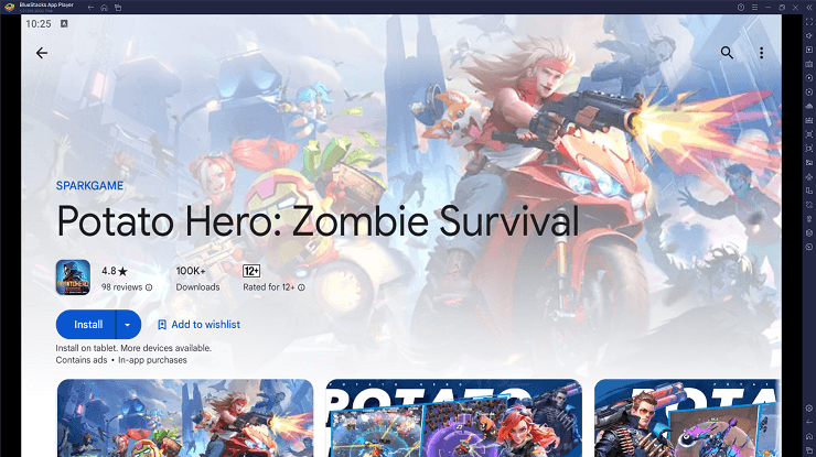 Cara Bermain Potato Hero: Zombie Survival di PC dengan BlueStacks!