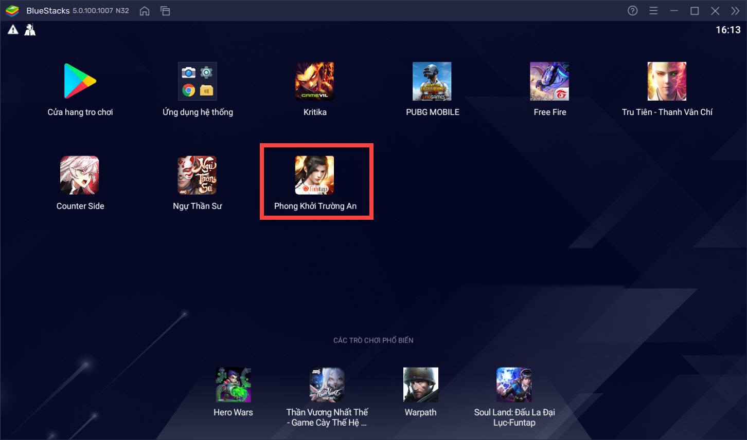 Chơi Phong Khởi Trường An trên PC cùng BlueStacks