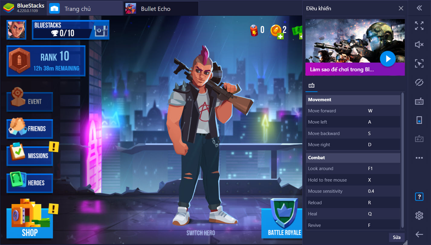 Sinh tồn trong thế giới 2D của Bullet Echo cùng BlueStacks