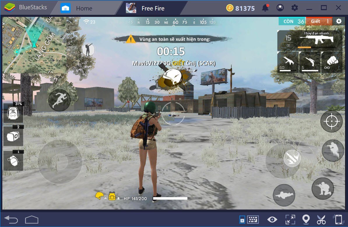 Cách chơi Garena Free Fire trên PC với BlueStacks