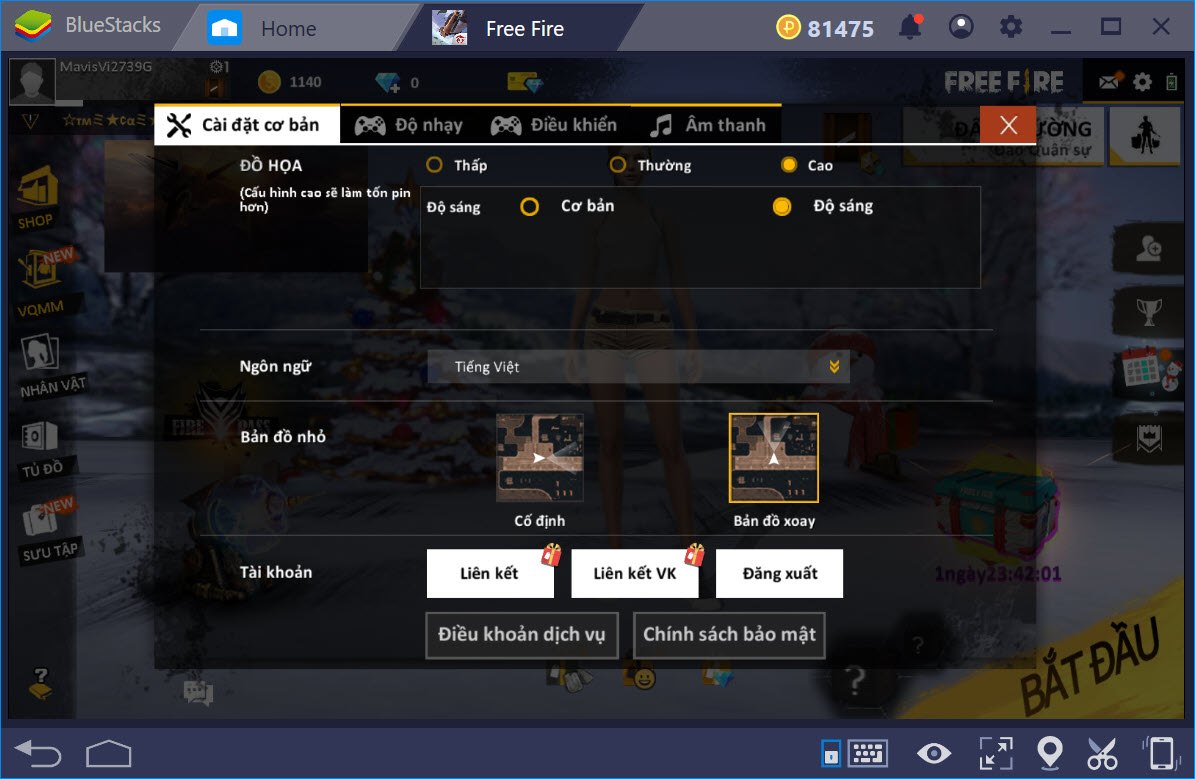 Cách chơi Garena Free Fire trên PC với BlueStacks