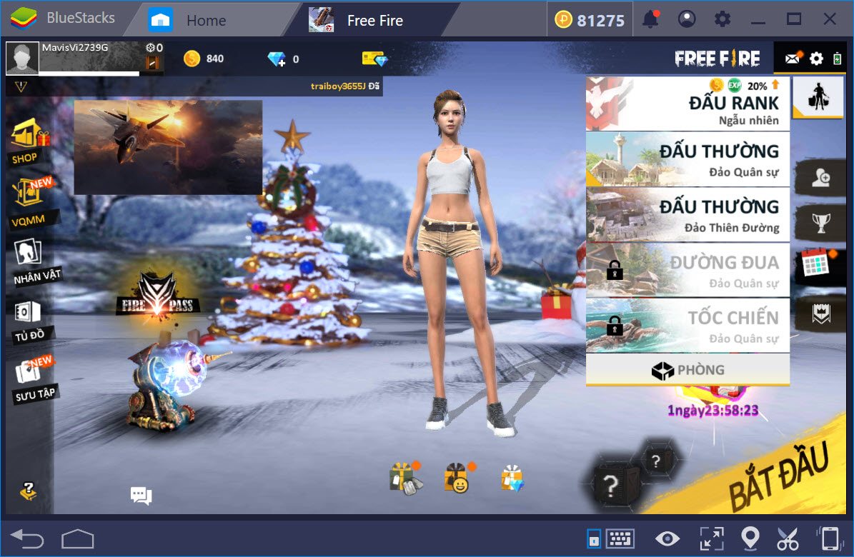 Cách chơi Garena Free Fire trên PC với BlueStacks