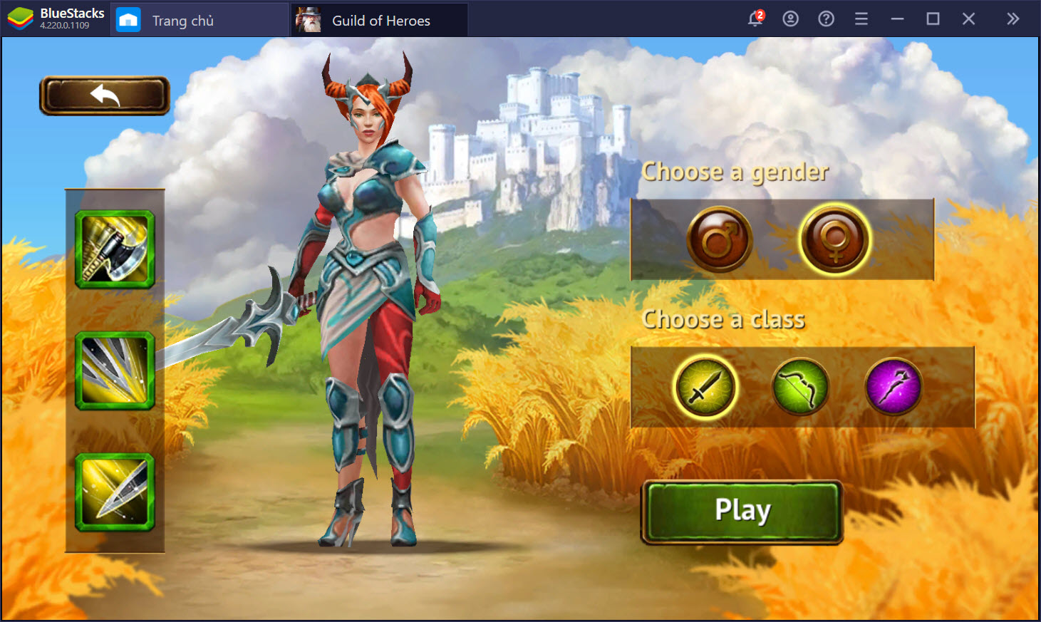 Guild of Heroes: Khám phá thế giới ma thuật phương Tây cùng BlueStacks