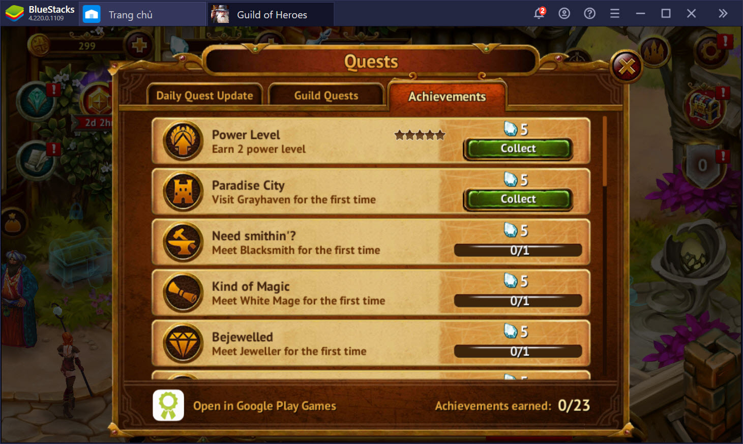 Guild of Heroes: Khám phá thế giới ma thuật phương Tây cùng BlueStacks