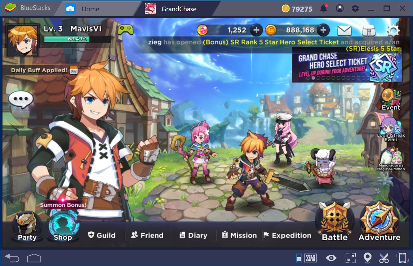 Trải nghiệm GrandChase trên PC với BlueStacks